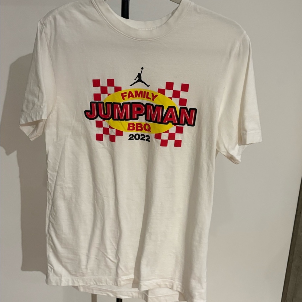 Jordan Jumpman Family BBQ 2022 Kids T-Shirt - White and Red